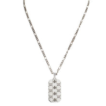 Load image into Gallery viewer, GUCCI "GG and Bee" Engraved Dog Tag Necklace