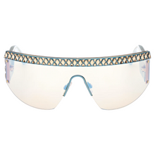 Load image into Gallery viewer, 76MM Swarovski Crystal Shield Sunglasses
